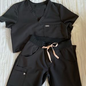 Figs Charcoal Scrub Set XXS/XXSP